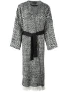 Isabel Marant 'iban' Tweed Coat, Women's, Size: 36, Black, Wool/polyamide/cotton/viscose