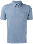Officine Generale Classic Polo Shirt, Men's, Size: Xl, Blue, Cotton