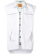 Y/project Sleeveless Layered Denim Jacket - White