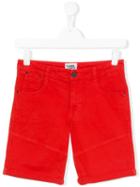 Karl Lagerfeld Kids - Denim-style Shorts - Kids - Cotton/spandex/elastane - 14 Yrs, Red