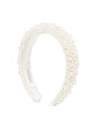 Jennifer Behr Bailey Pearl-embellished Headband - White