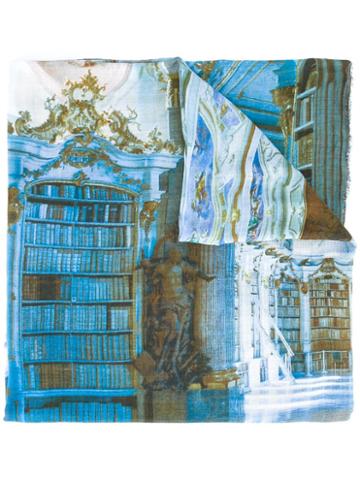 Monica Sarti 'admont' Scarf, Adult Unisex, Blue, Modal/cashmere