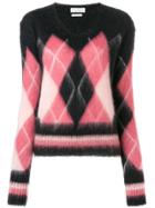 Ballantyne Diamond Knit Sweater - Black