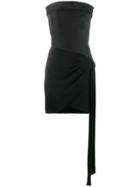 Yves Saint Laurent Vintage Strapless Mini Dress - Black