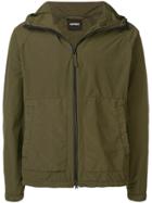 Aspesi Hooded Zip-up Jacket - Green