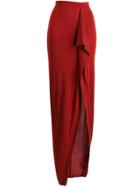 Rick Owens Draped Front Skirt - Red