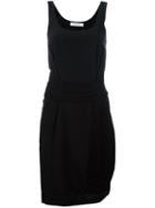 Christian Dior Vintage Draped Detail Dress, Women's, Size: 36, Black