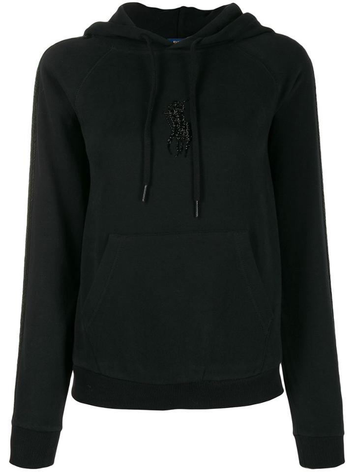 Polo Ralph Lauren Beaded Logo Hoodie - Black