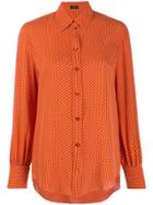 Joseph Embroidered Fitted Shirt - Orange