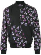 Kenzo Triangle Print Bomber Jacket - Black