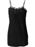 Twin-set Lace Trim Camisole, Women's, Size: Xs, Black, Silk/polyamide