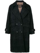 Uma Wang Double Breasted Wool Coat - Black