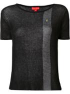 Vivienne Westwood Red Label Semi-sheer Contrast Stripe T-shirt - Black