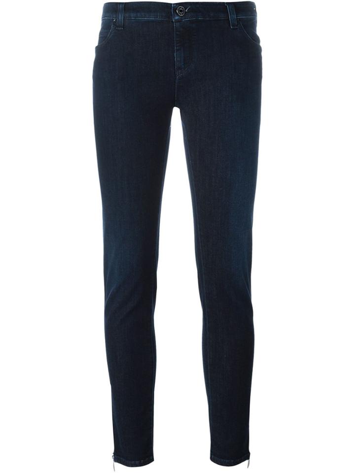 Armani Jeans Dark Wash Skinny Jeans - Blue