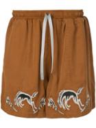 Lost Daze Western Shorts - Brown