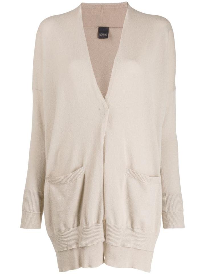Lorena Antoniazzi Slim-fit Oversized Cardigan - Neutrals