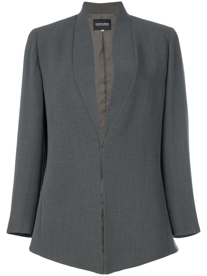 Giorgio Armani Pre-owned Shawl Collar Jacket - Grey