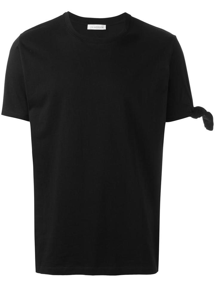 J.w.anderson 'single Knot' T-shirt, Men's, Size: Large, Black, Cotton