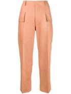 Sofie D'hoore Cargo Cropped Trousers - Pink & Purple