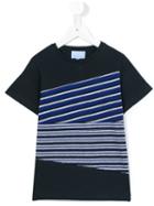 Lanvin Petite - Striped T-shirt - Kids - Cotton - 4 Yrs, Blue