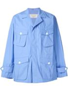 Maison Kitsuné 'tom Field' Jacket, Men's, Size: Large, Blue, Cotton
