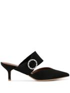 Malone Souliers Maite Crystal Mules - Black