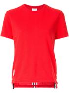 Thom Browne Side Stripe Detail T-shirt - Red