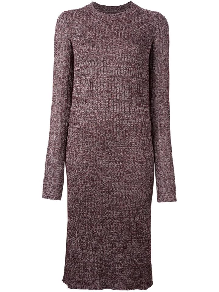 Isabel Marant 'dakota' Dress, Women's, Size: 40, Pink/purple, Linen/flax/viscose/wool/polyamide