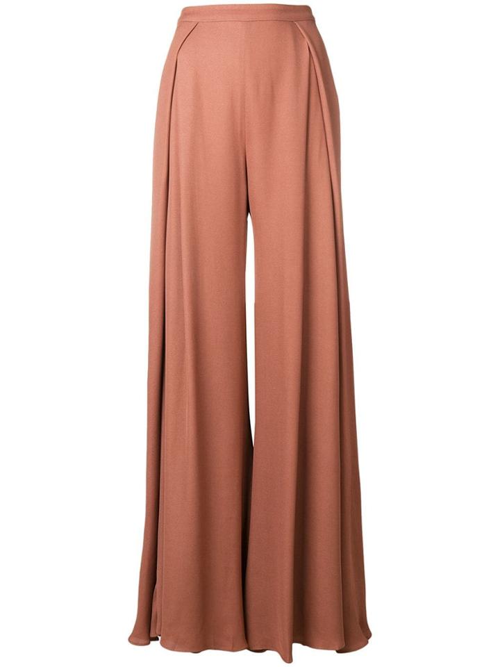 Jacquemus Draped Palazzo Trousers - Brown