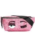 Chiara Ferragni Flirting Glitter Belt Bag - Pink