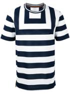 Paul Smith - Striped Panel T-shirt - Men - Cotton - S, White, Cotton