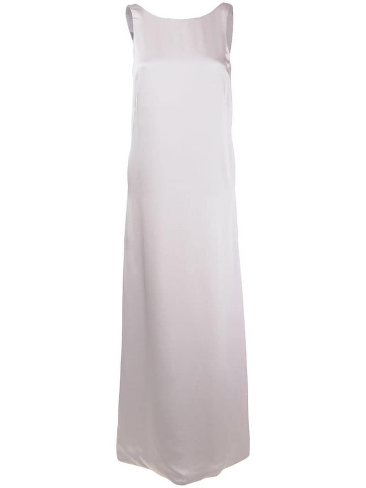 Styland V-back Long Dress - Neutrals