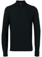 Zanone Long-sleeve Polo Shirt - Blue