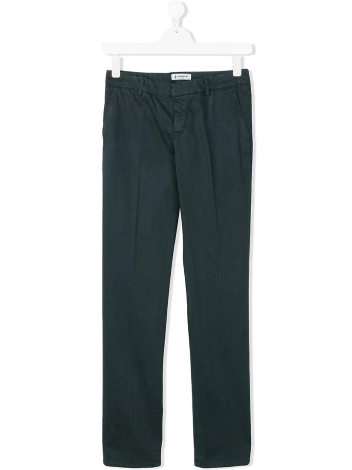 Dondup Kids Teen Classic Chino Trousers - Blue