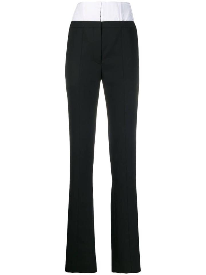 Mugler High Waisted Corset Trousers - Black