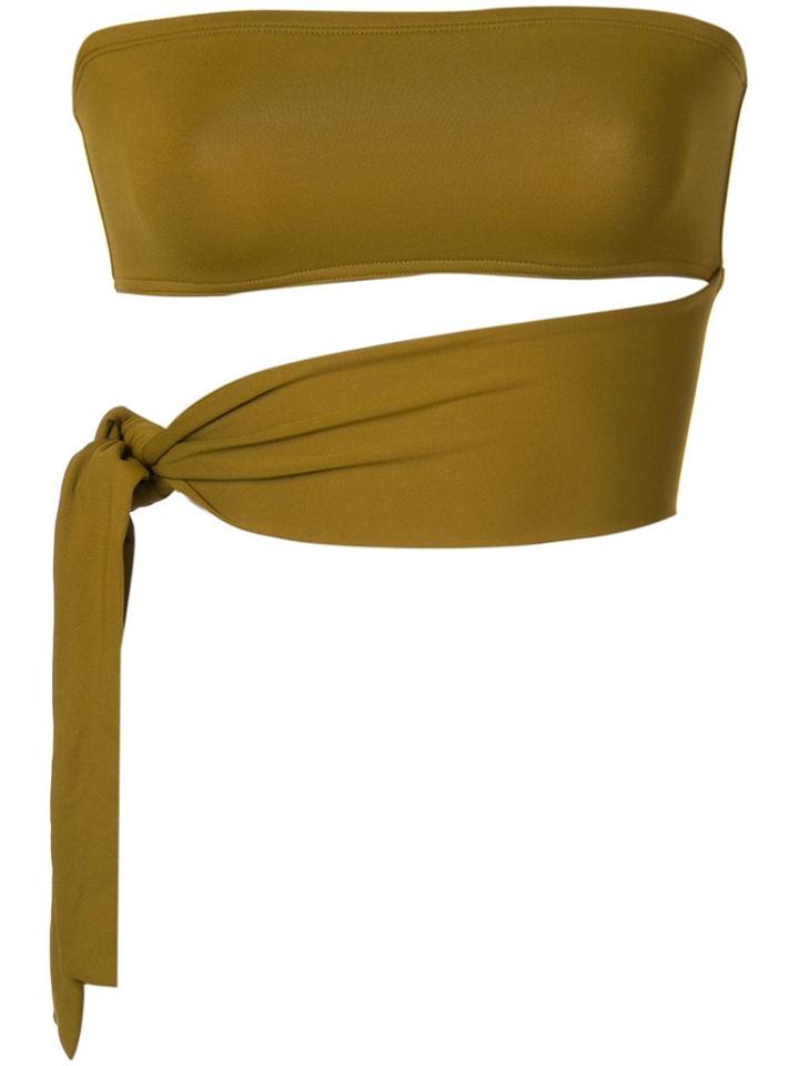 Eres Strapless Bikini Top - Green