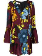 Marni Floral Print Dress, Women's, Size: 42, Red, Silk/viscose