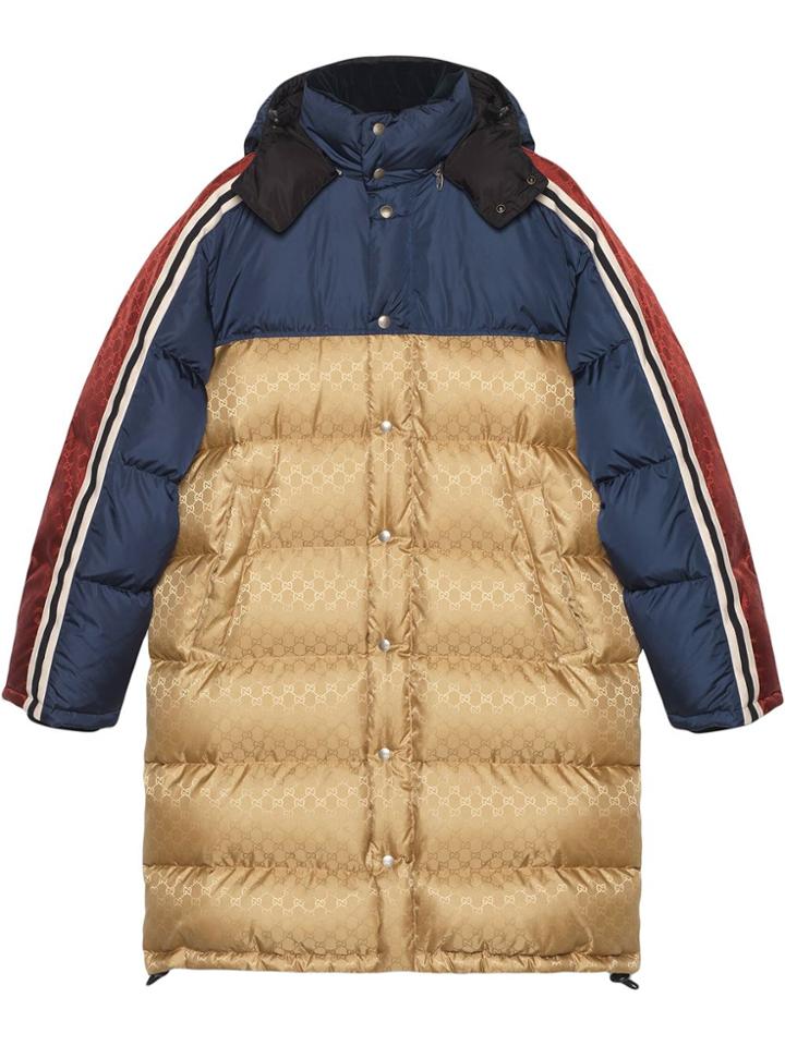 Gucci Padded Jacquard Print Jacket - Neutrals
