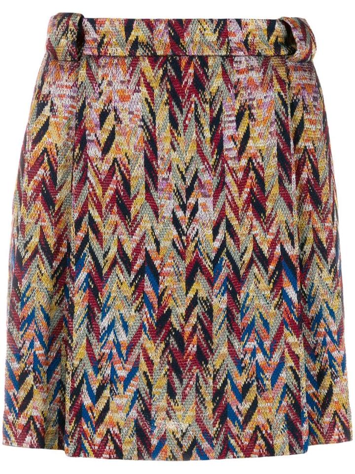 Missoni Zigzag Mini-skirt - Brown