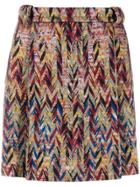 Missoni Zigzag Mini-skirt - Brown