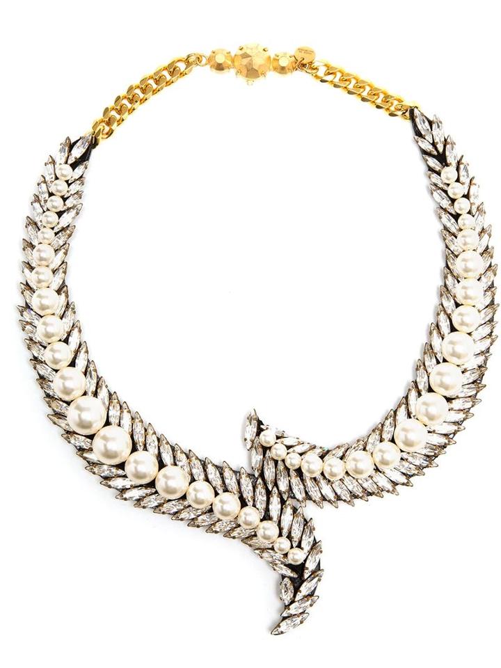 Shourouk 'piuma' Necklace, Women's, Nude/neutrals