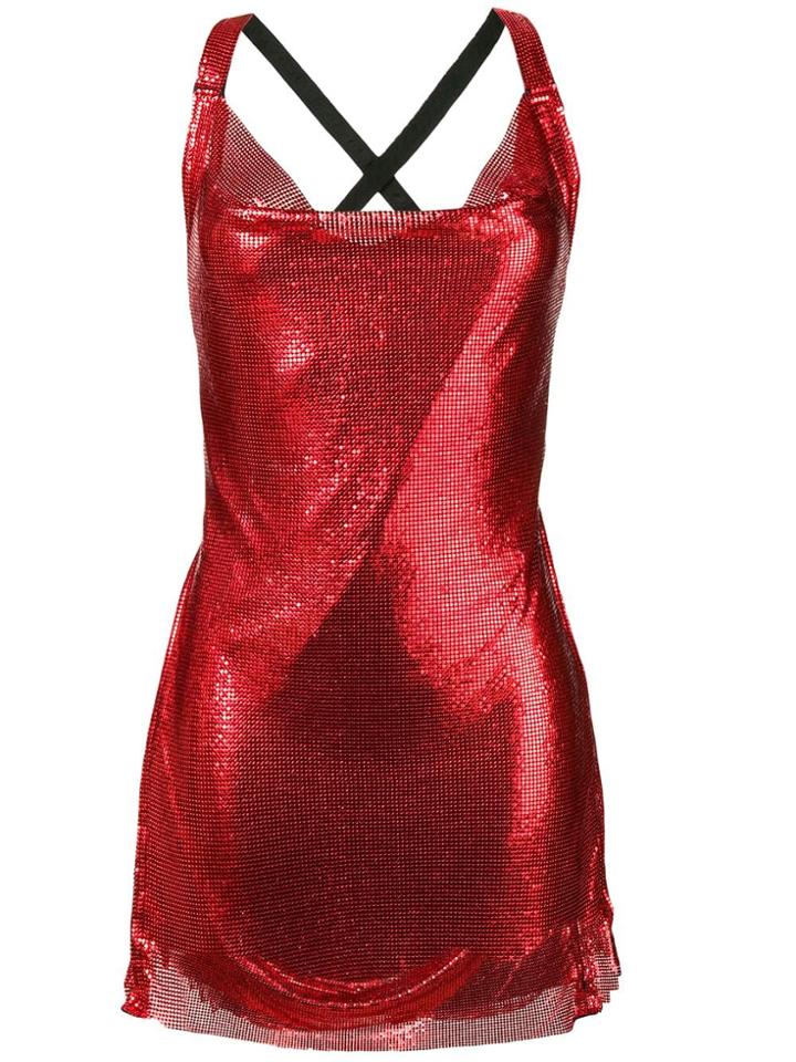 Poster Girl The Nasha Metal Mesh Dress - Red