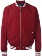 Diesel Zip Up Bomber Jacket, Men's, Size: Medium, Red, Polyester/cotton