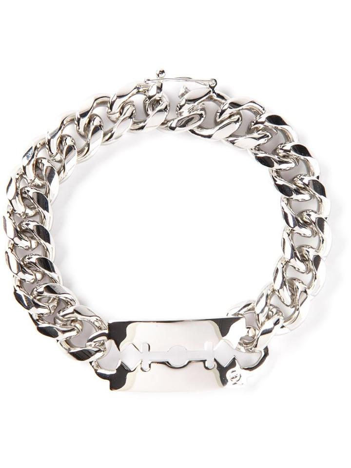 Mcq Alexander Mcqueen Razor Blade Bracelet, Women's, Metallic