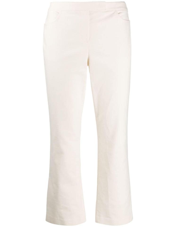 Theory Cropped Length Trousers - White