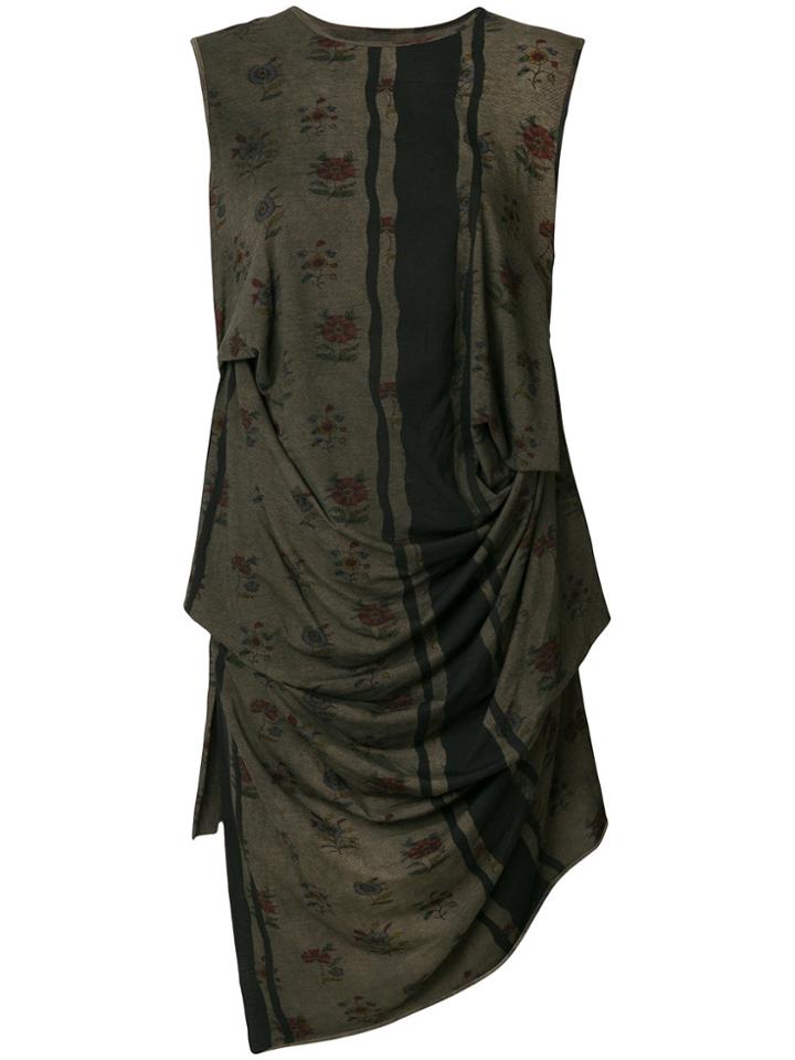 Uma Wang Oversized Printed Tank - Brown