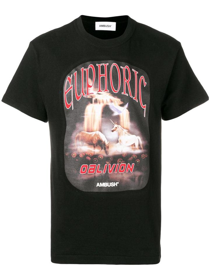 Ambush Unicorn Print T-shirt - Black
