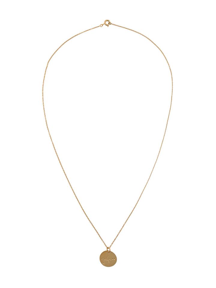 Malaika Raiss Necklace Plaquette Grlpwer - Metallic