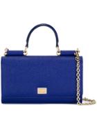 Dolce & Gabbana - Mini 'von' Wallet Crossbody Bag - Women - Calf Leather - One Size, Women's, Blue, Calf Leather