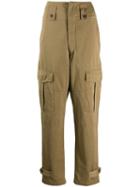 Isabel Marant Étoile High-waisted Cargo Trousers - Neutrals